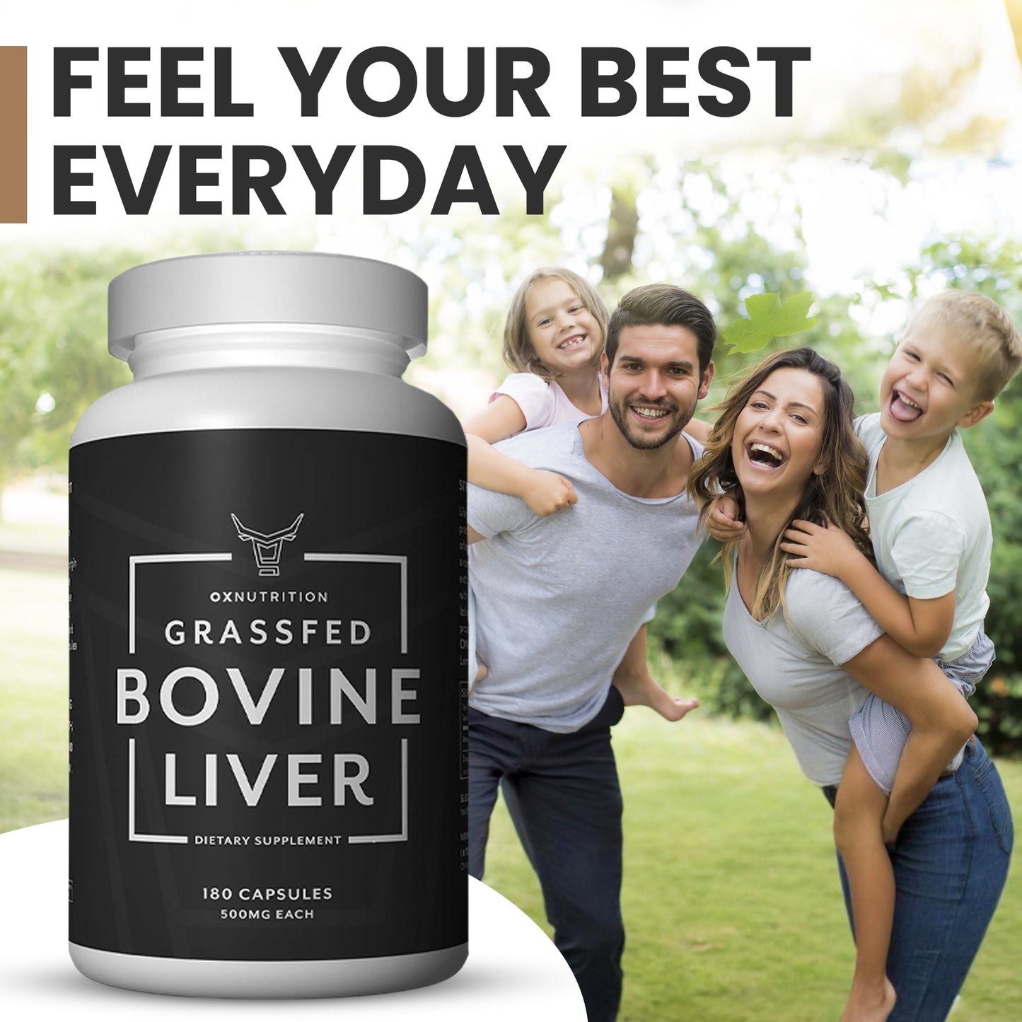 OXNUTRITION Grassfed Beef Liver Capsules