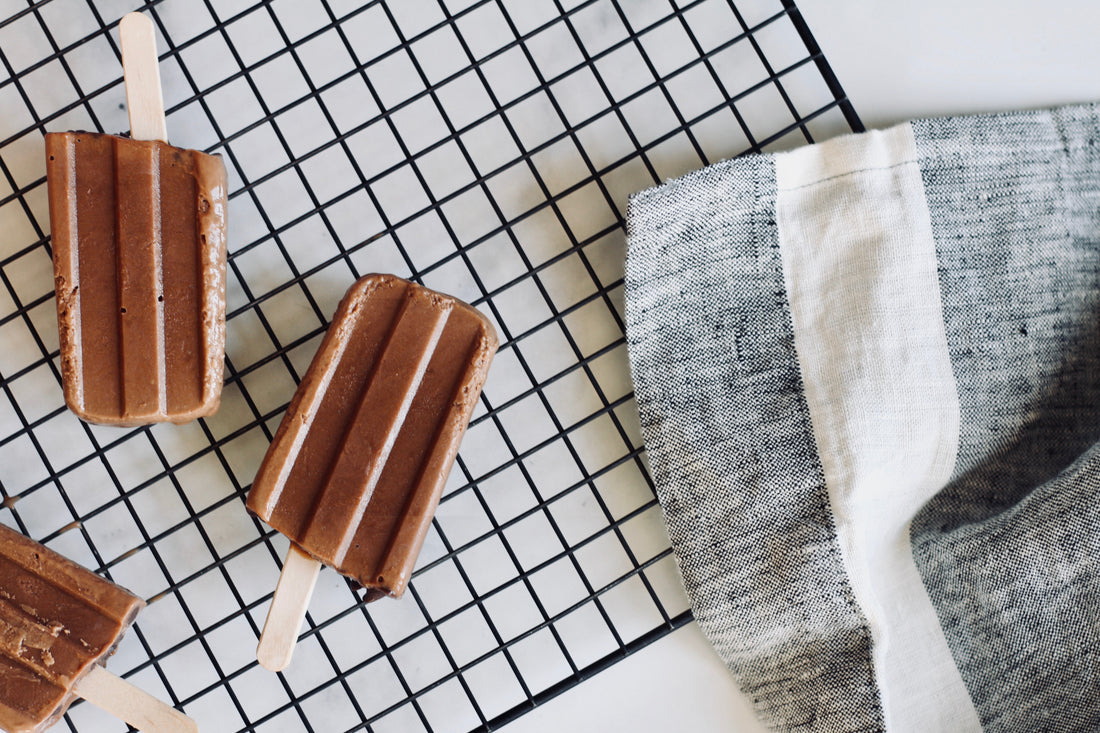 Creamy Peanut Butter Banana Fudgsicles