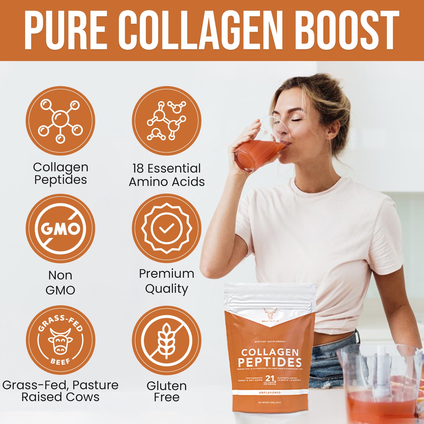 OXNUTRITION Grassfed Collagen Peptides