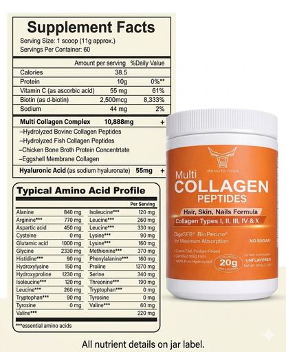 OXNUTRITION Multi Collagen Peptides Powder