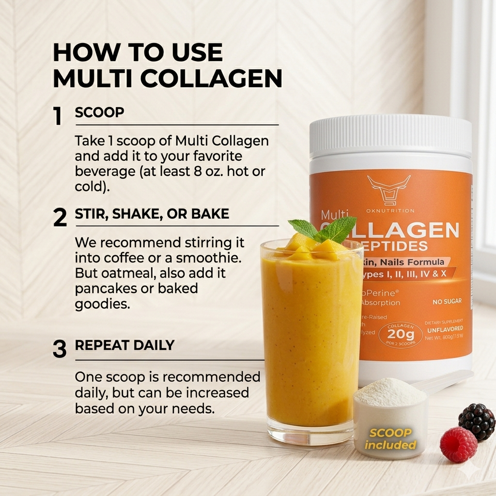 OXNUTRITION Multi Collagen Peptides Powder
