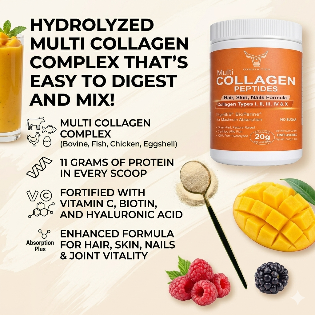 OXNUTRITION Multi Collagen Peptides Powder