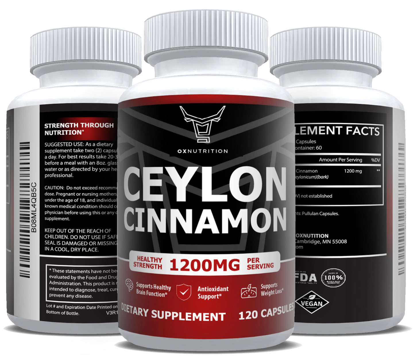 OXNUTRITION Ceylon Cinnamon